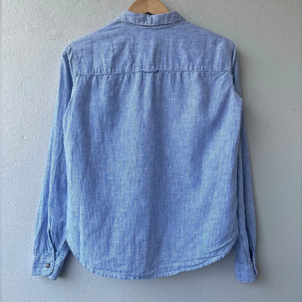 H&M | Striped Linen Blend Shirt - Picture 7 of 16